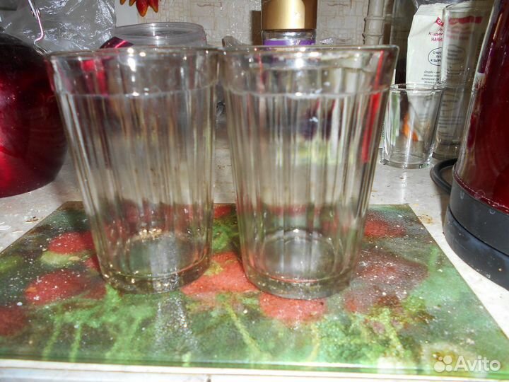 Стаканы, стопки граненые