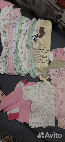 Детские вещи пакетом рост 56-68