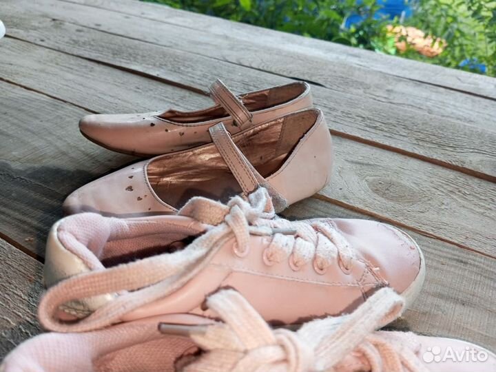Кеды туфли для девочки 29 размер пакетом н липучке