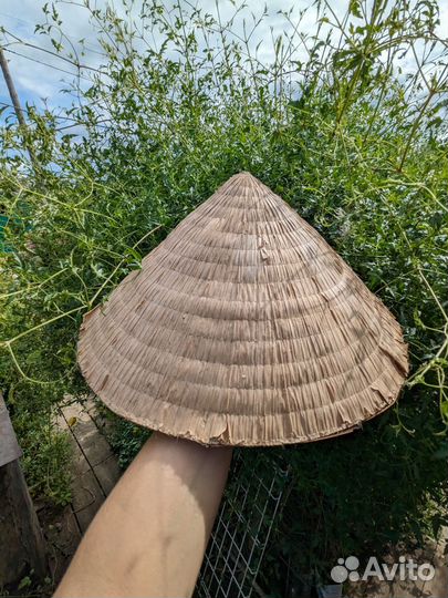 Конусная вьетнамская шляпа Нон, винтаж