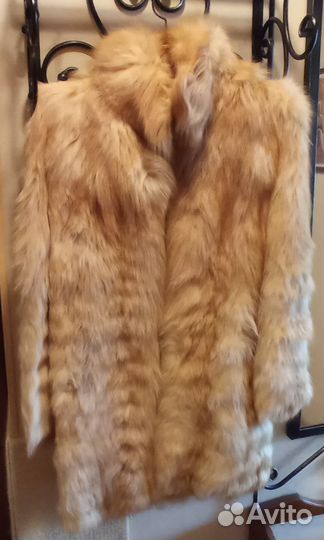 Шуба из рыжей лисы