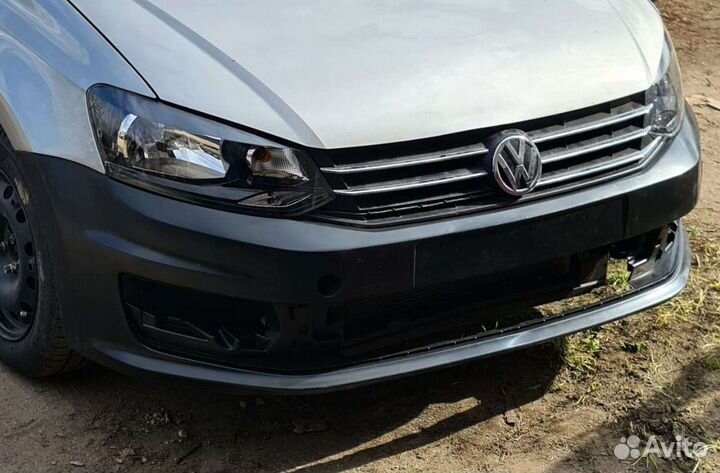 Бампер передний на volkswagen polo 2021