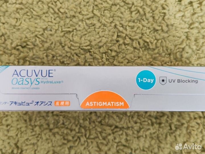 Линзы Acuvue oasys astigmatism