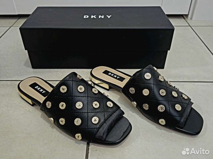 Мюли Dkny roy flat sandal новые 37eu