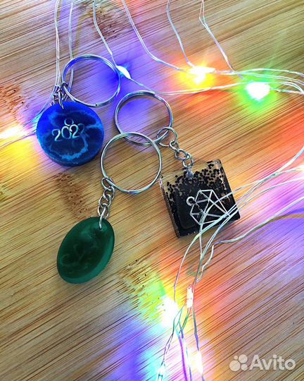 Брелок из эпоксидной смолы/ изготовление на заказ