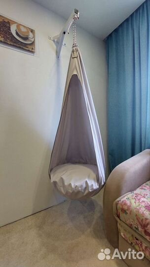 Подвесные качели гамак кокон капля