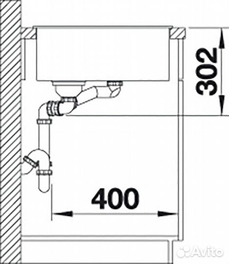 Кухонная мойка Blanco 525850 Черный матовый