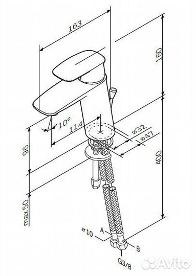 Смеситель для раковины AM.PM Spirit 2.1 F71A02100