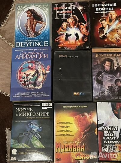 Коллекция dvd и блюрэй дисков. Лицензия