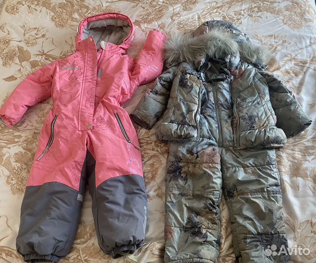 Зимний комбинезон + зимний костюм 104