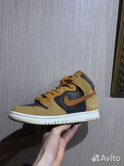 Nike Dunk High PRM Dark Curry кроссовки