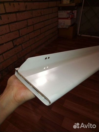 Полка железная новая 170см*14см белая Уфа