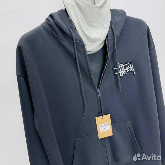 Зип худи stussy с балаклавой