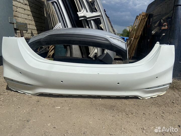 Бампер задний Hyundai Solaris 2 дорестайлинг