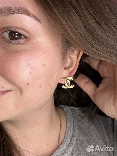 Серьги chanel