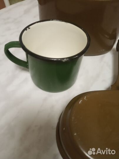 Котелок армейский и кружка