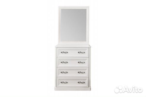 Зеркало мишель рамочное белый матовый