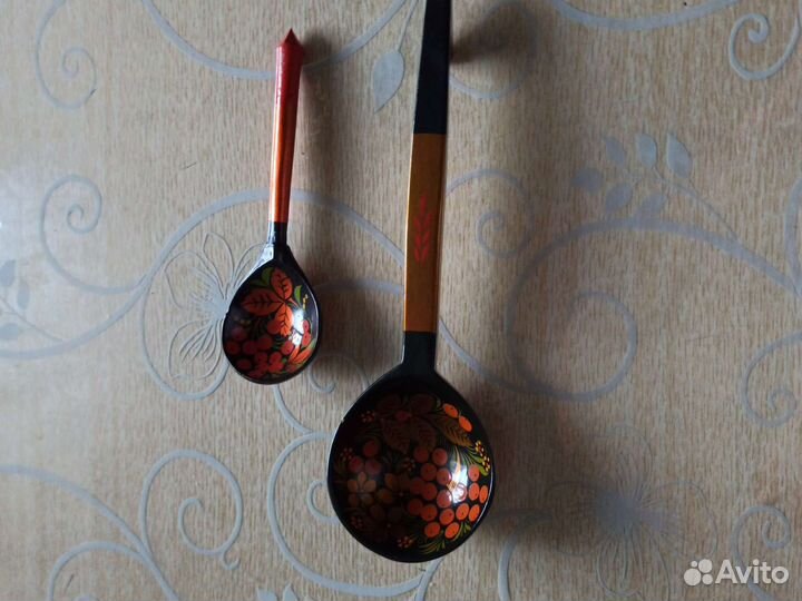 Ложки деревянные, хохлома, новые