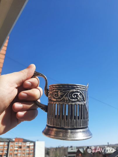 Подстаканник мельхиор 1917 год