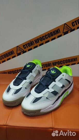 Кроссовки Adidas Niteball White/ Green