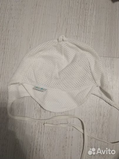 Детская летняя шапочка для малыша 3-6 месяцев