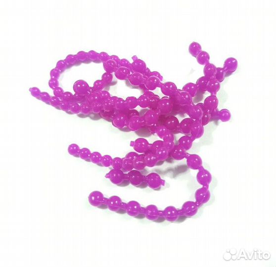 Икра №4 флуор. 3мм, 4мм, фиолет, аром кревет 100шт