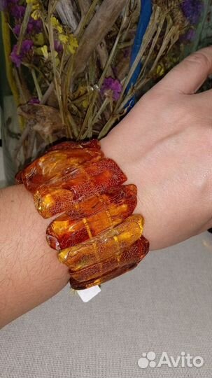 Браслет из натурального янтаря