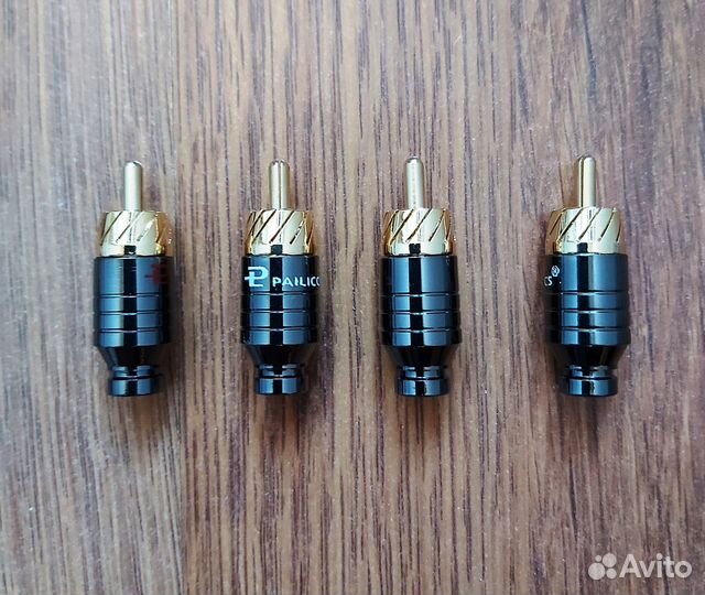 Аудио коннекторы RCA,бананы, лопатки и т.д. Новые