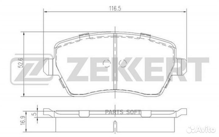 Колодки торм. диск. передн. Nissan Micra (K12) 03