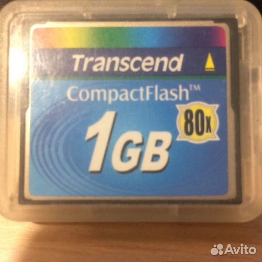 Карта памяти Compact Flash Transcend 1Gb
