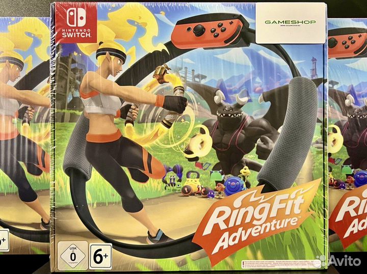 Switch: Фитнес кольцо Ring Fit Adventure + игра