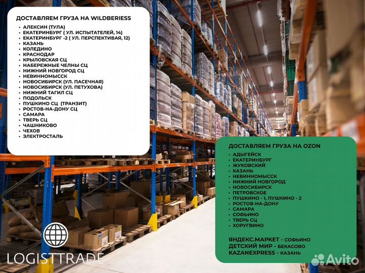 Доставка на склад wildberries ozon yandex