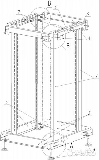 Серверная стойка 24U