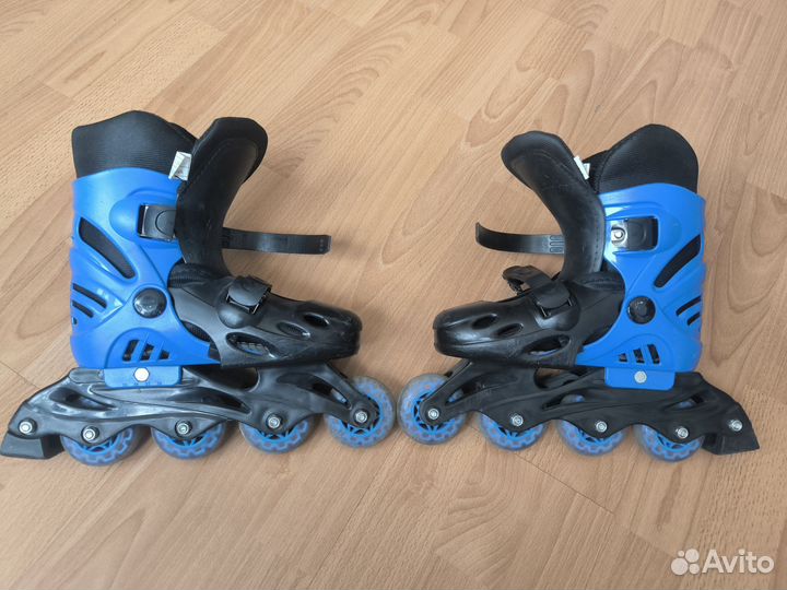 Роликовые коньки детские раздвижные, размер 35-38
