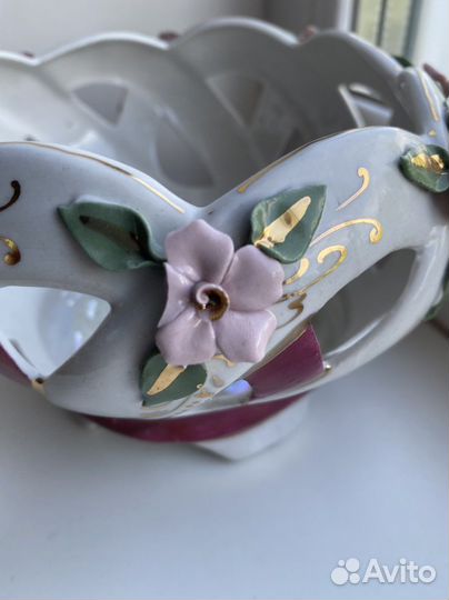 Конфетница. Ручная работа. Фарфор