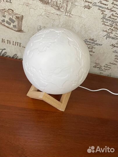 Светильник 3D Луна