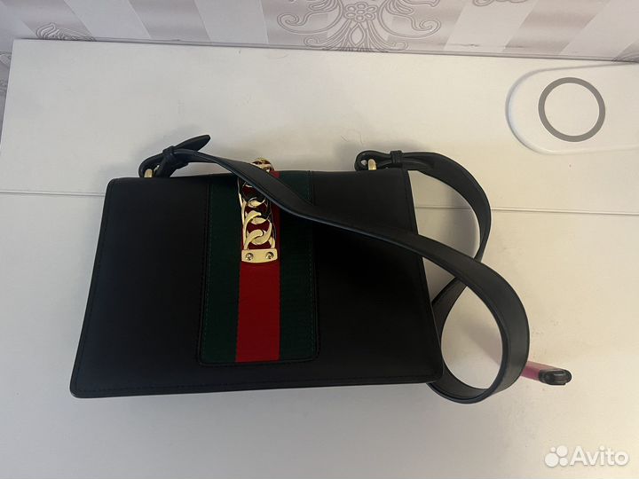 Сумка женская gucci натур кожа