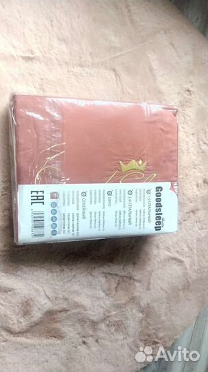 Постельное белье евро Good sleep (красно-белое)