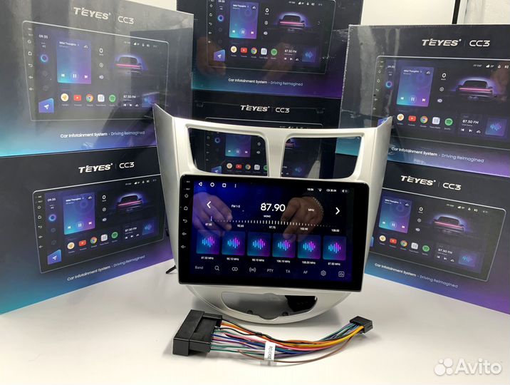 Магнитола Teyes 6/128 для Hyundai Solaris 1