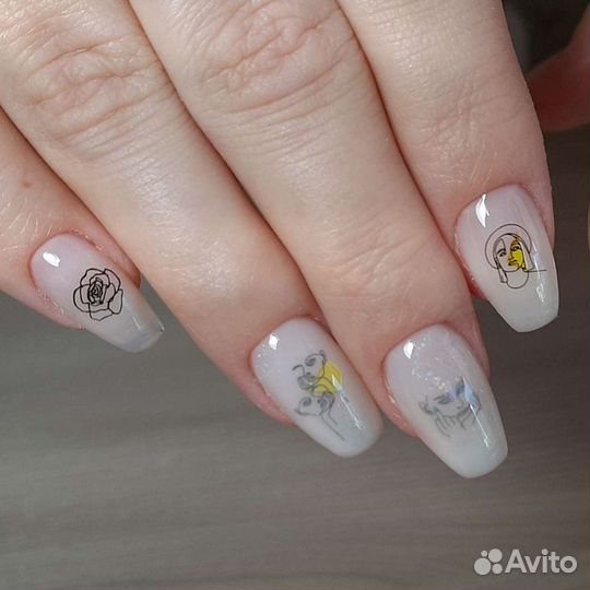 Трафареты для ногтей