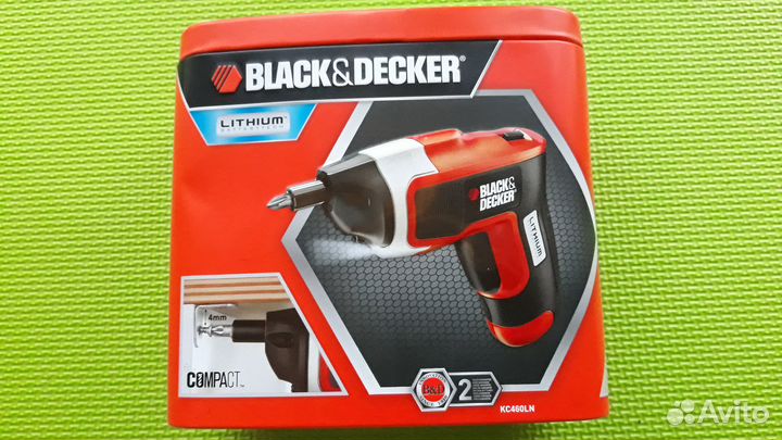 Black & Decker шуруповерт отвертка li-on