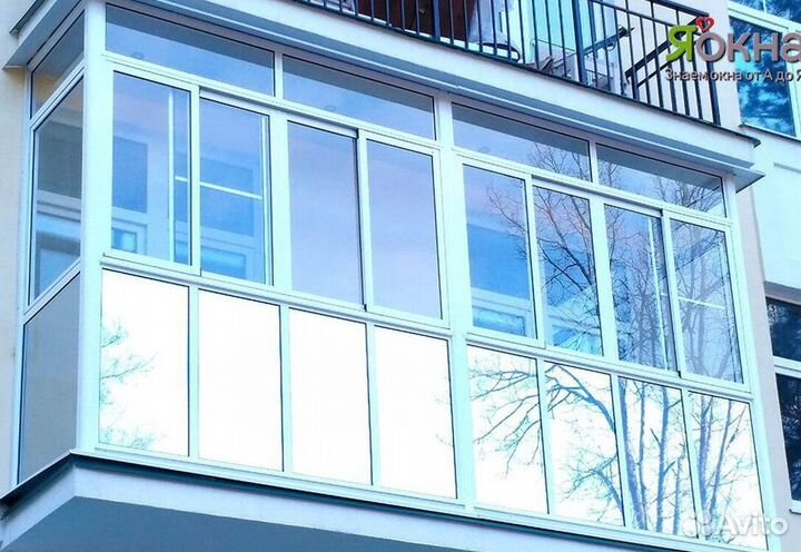 Остекление балконов и лоджий в рассрочку C9638
