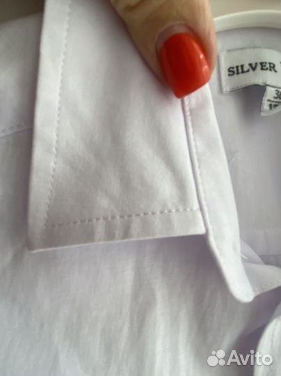 Рубашка школьная белая 128