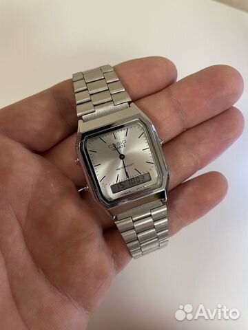 Часы Casio AQ230 серебряные купить в Санкт-Петербурге | Личные вещи | Авито