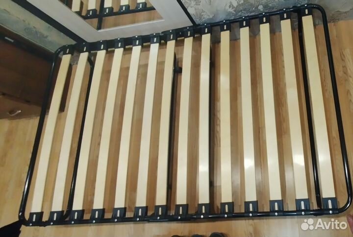 Раскладушка с матрасом на ламелях бу