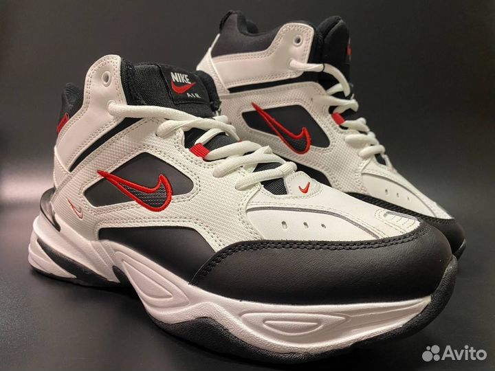 Кожаные зимние кроссовки Nike AiR высокие