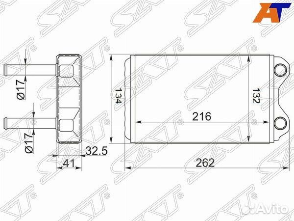 Радиатор отопителя салона toyota sprinter trueno