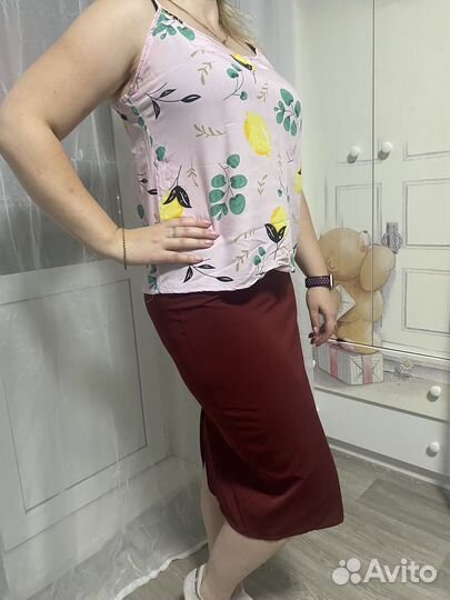 Летний костюм юбка и топ