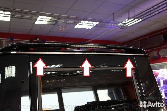 Накладка на водоотлив крыши Mercedes G-class w463