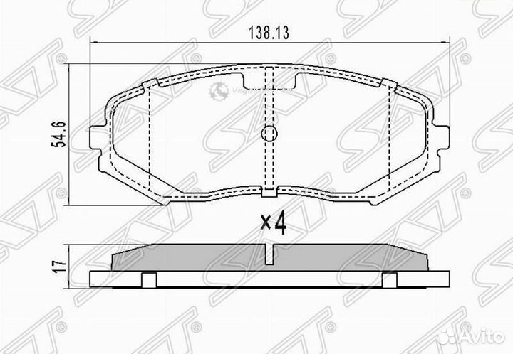 Колодки передние Suzuki Grand Vitara ST5220065J00